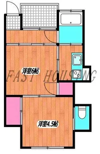 森初アパート【1階】の間取り