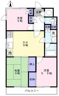 グリーンヒルハイツ【1階】の間取り
