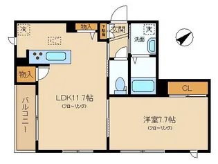 カトル・セゾン【1階】の間取り