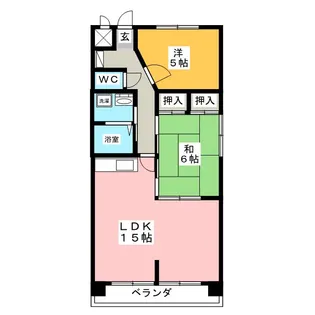 パークサイドHONDA【2階】の間取り