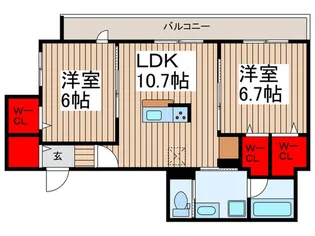 Villa Foresta【2階】の間取り