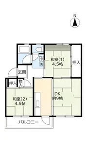 UR富田【5階】の間取り