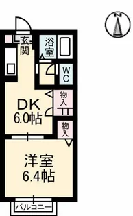 シャーメゾン.エル【2階】の間取り