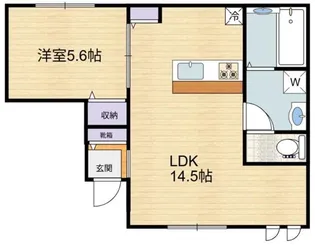 エルシオン狛江【1階】の間取り