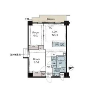 ラグゼナ東陽町【6階】の間取り