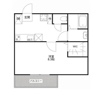 MQuarto淵野辺共和【2階】の間取り