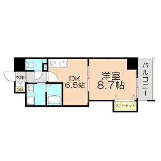 ベルパーク靱本町【10階】の間取り