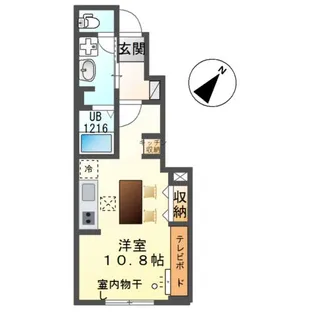 ワイズスクエア01(Y’s square01)【1階】の間取り