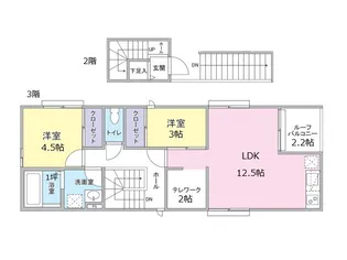 (仮称)下丸子AP【3階】の間取り