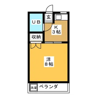 シャトウ山田【2階】の間取り