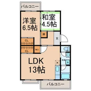コーポ水谷【3階】の間取り