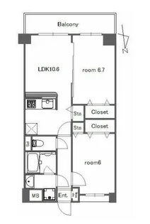ミューズ高島平【3階】の間取り
