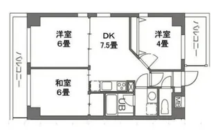 プラティーク本所吾妻橋【4階】の間取り