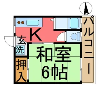 第3スターコーポ【1階】の間取り