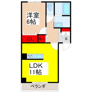 Lucky flat【1階】の間取り