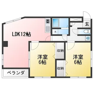 フレンドリー司【2階】の間取り