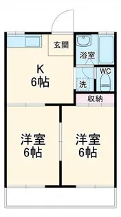 タウニィニューパイン【1階】の間取り
