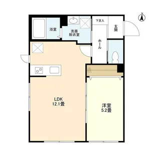 ウェルスクエアイズム蒲田【4階】の間取り