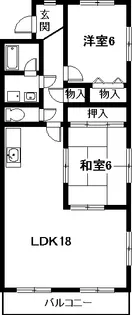 ベルシャトー新守山【1階】の間取り
