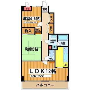 つつじヶ丘ダイヤモンドマンション【1階】の間取り