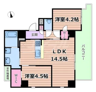 アウスレーベン都島I【8階】の間取り