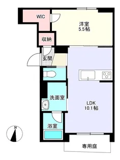 ベルフォーレII【1階】の間取り