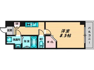 JPレジデンス大阪城東4【4階】の間取り