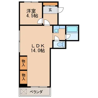 中央マンションビル【5階】の間取り