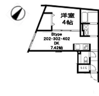U residence武蔵小山 ユーレジデンス武蔵小山【3階】の間取り