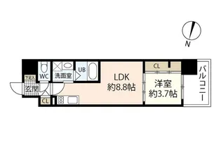 アーバイン比治山【10階】の間取り