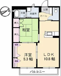 サニーハイツ岩原【1階】の間取り