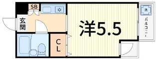 ビューパレス高砂【3階】の間取り