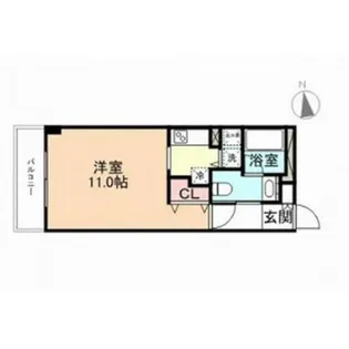 ファーストレーベン新富町【9階】の間取り