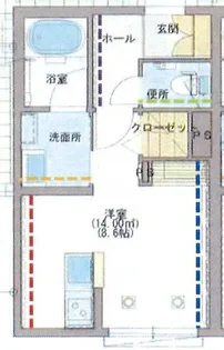 シャーメゾンArts【1階】の間取り