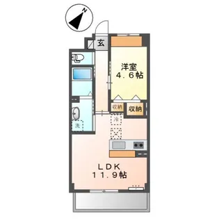 センターフィールド【1階】の間取り