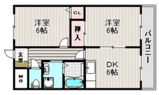 プリオール大安寺【5階】の間取り