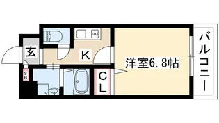 meLiV桜山【1階】の間取り