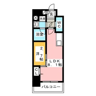 ポルタニグラ大須【3階】の間取り