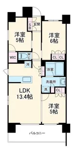 センチュリー浦和美園【8階】の間取り