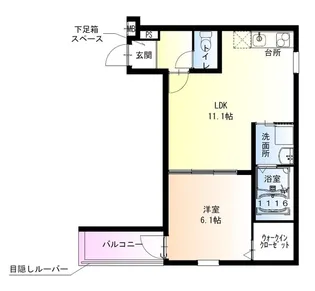 フジパレス羽衣II番館【2階】の間取り