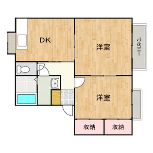 コーポ岩本25【1階】の間取り