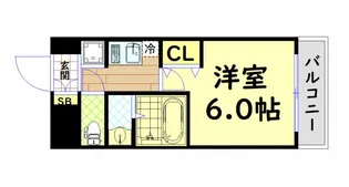 エステムコート大阪WESTII【11階】の間取り