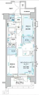 CLIOラベルヴィ中央湊【10階】の間取り