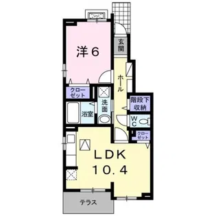 めぞん北山【1階】の間取り