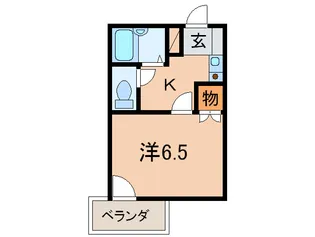 シ-サイド・マンション【5階】の間取り