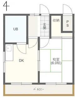 サンライズカステル【2階】の間取り