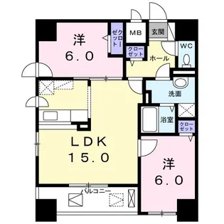 リーベン 219【6階】の間取り