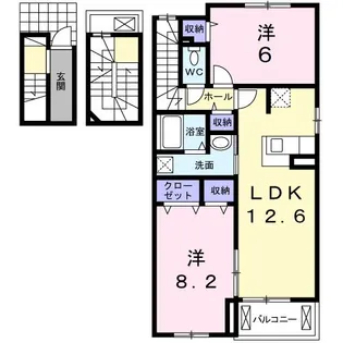 ネオコート E【3階】の間取り