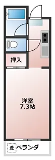 ウォンザハイムB棟【2階】の間取り