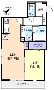 D-MARRONNIER(ディーマロニエ)【3階】の間取り